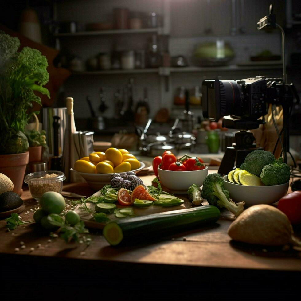 fotorrealista profesional comida comercial fotografía foto