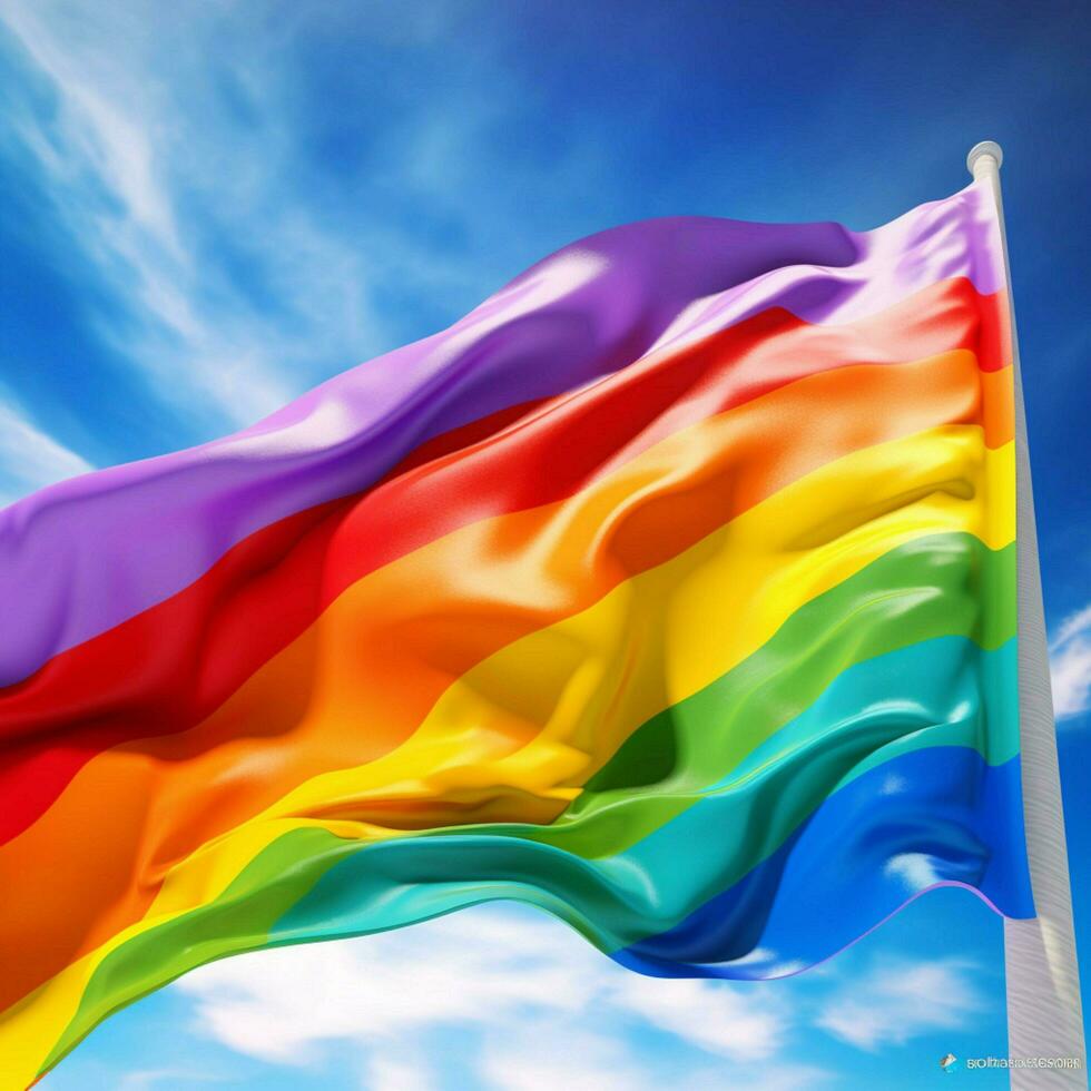pride flag high quality 4k ultra hd hdr photo