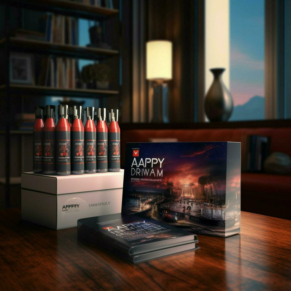 product shots of AMP Energy high quality 4k ultra photo