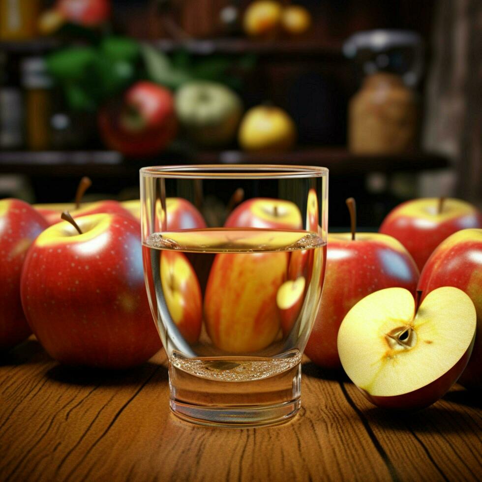 product shots of Apple juice high quality 4k ultra photo
