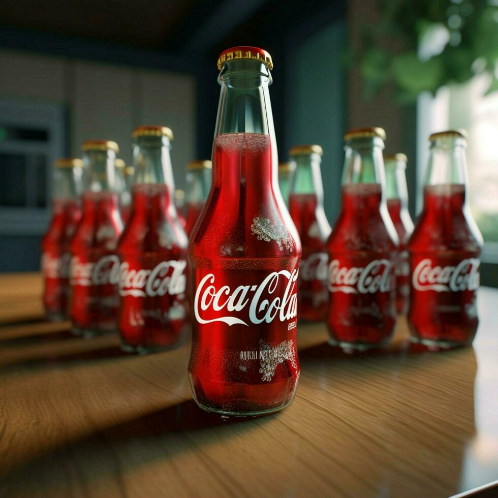 product shots of Coca-Cola Clear high quality 4k photo
