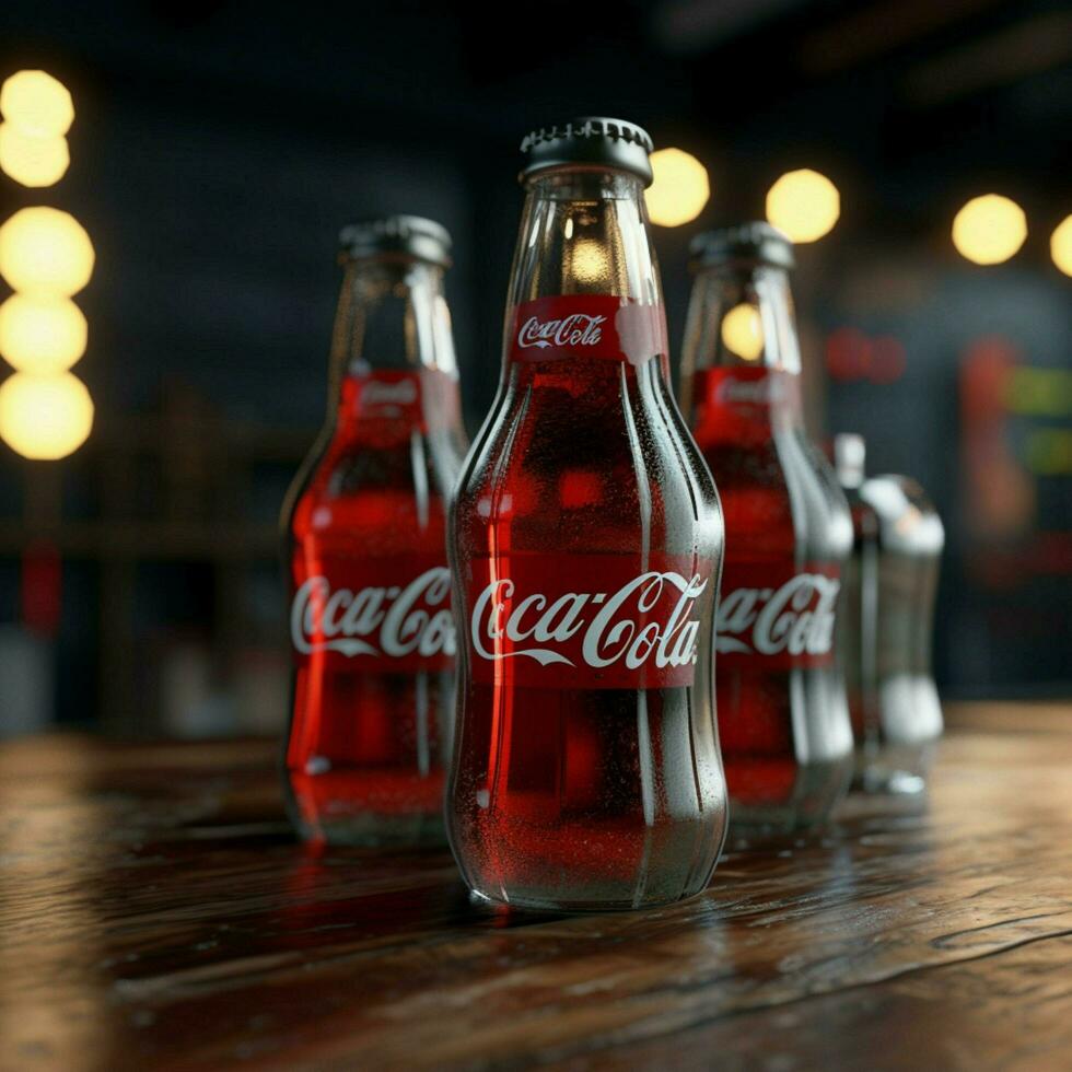 product shots of Coca-Cola Clear high quality 4k photo