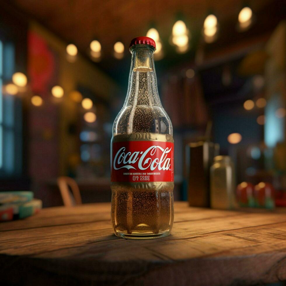 product shots of Coca-Cola high quality 4k ultra photo
