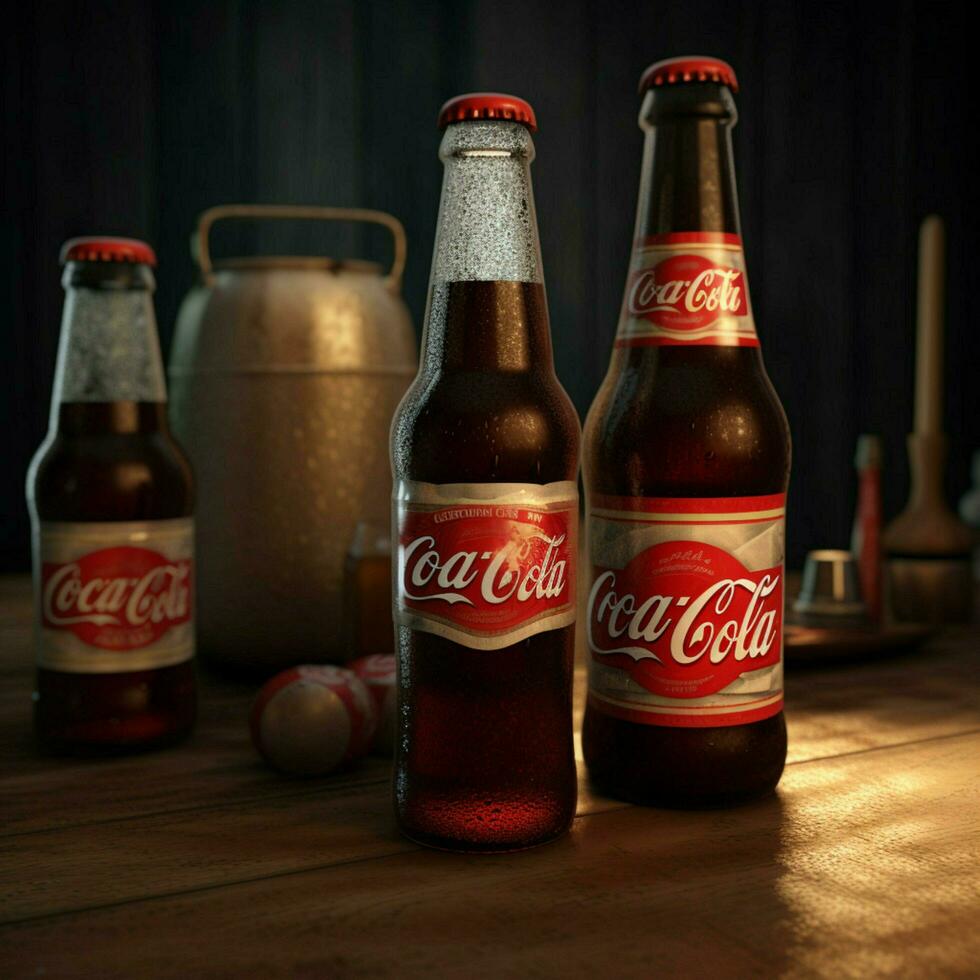 product shots of Cola high quality 4k ultra hd h photo