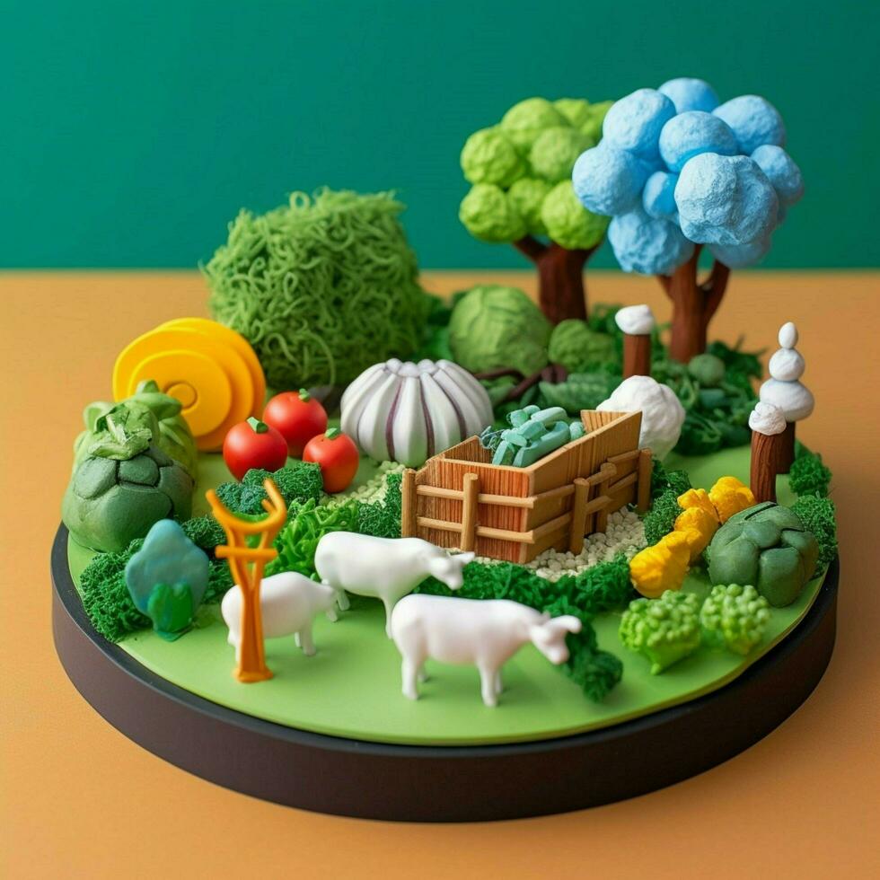 product shots of Create an imaginative diorama sh photo