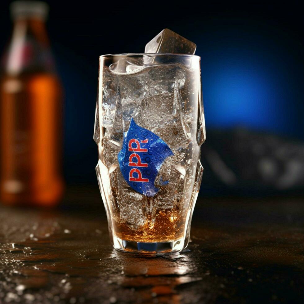 product shots of Crystal Pepsi high quality 4k u photo