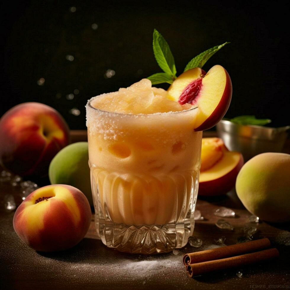 product shots of Food of the gods a peach margari photo