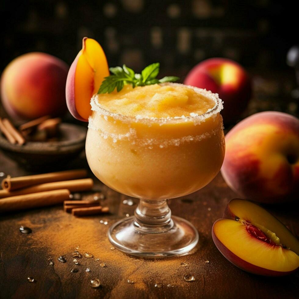 product shots of Food of the gods a peach margari photo