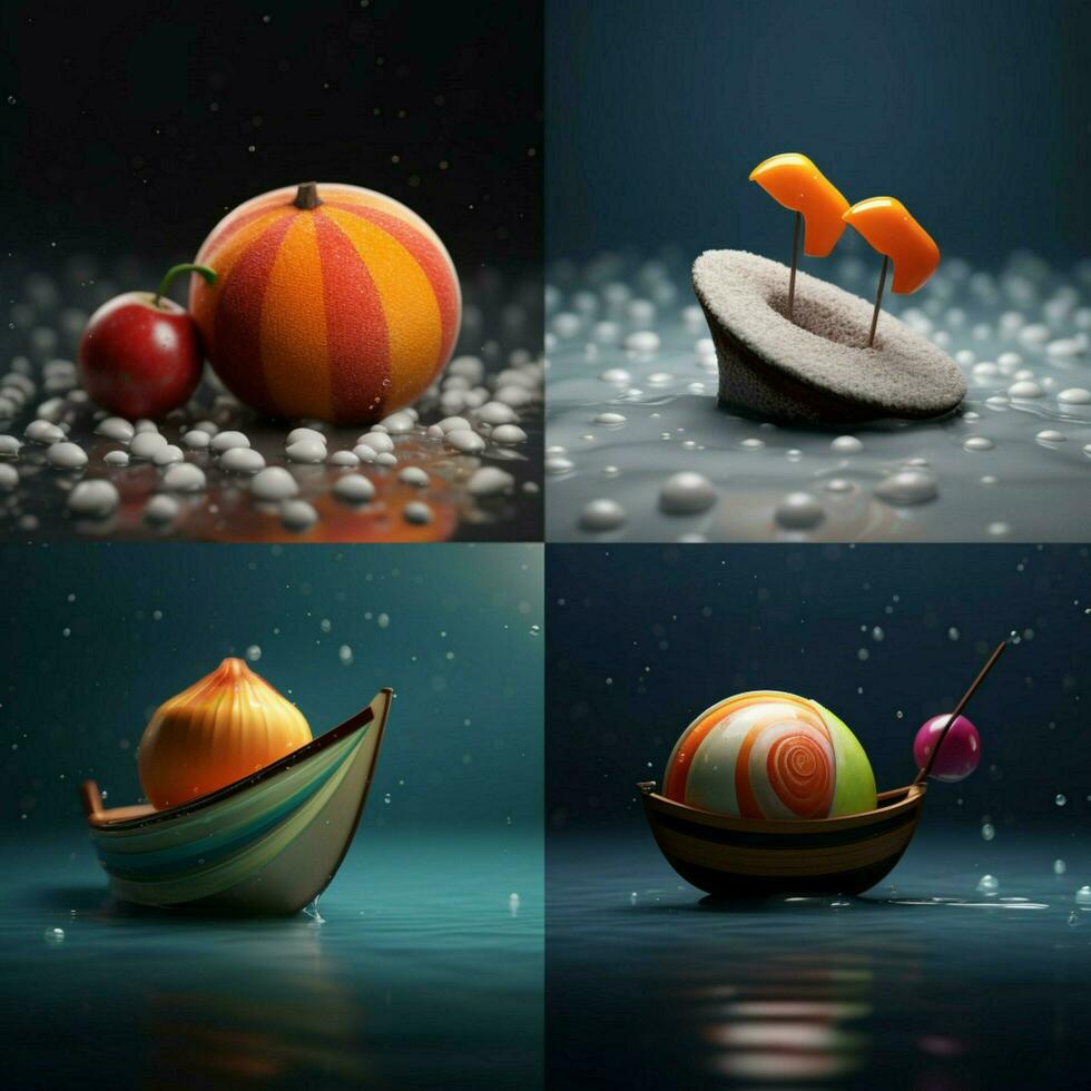 product shots of Floats high quality 4k ultra hd photo