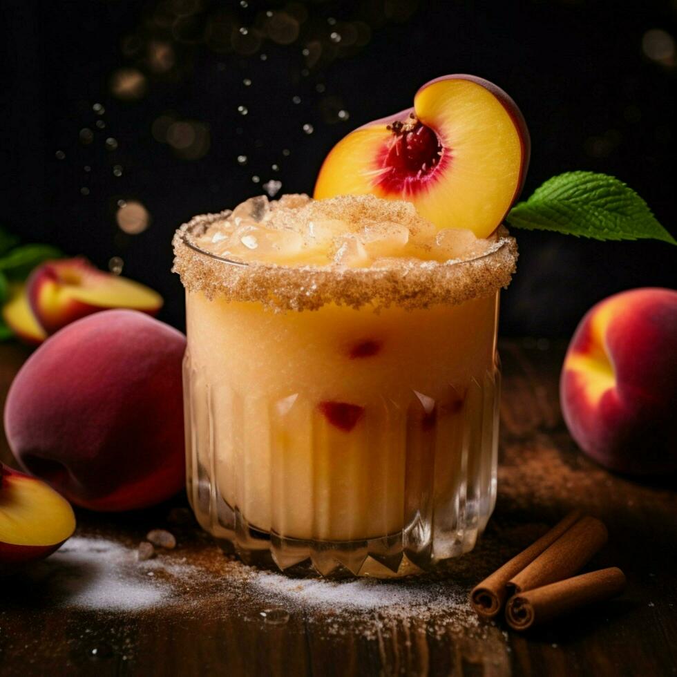 product shots of Food of the gods a peach margari photo