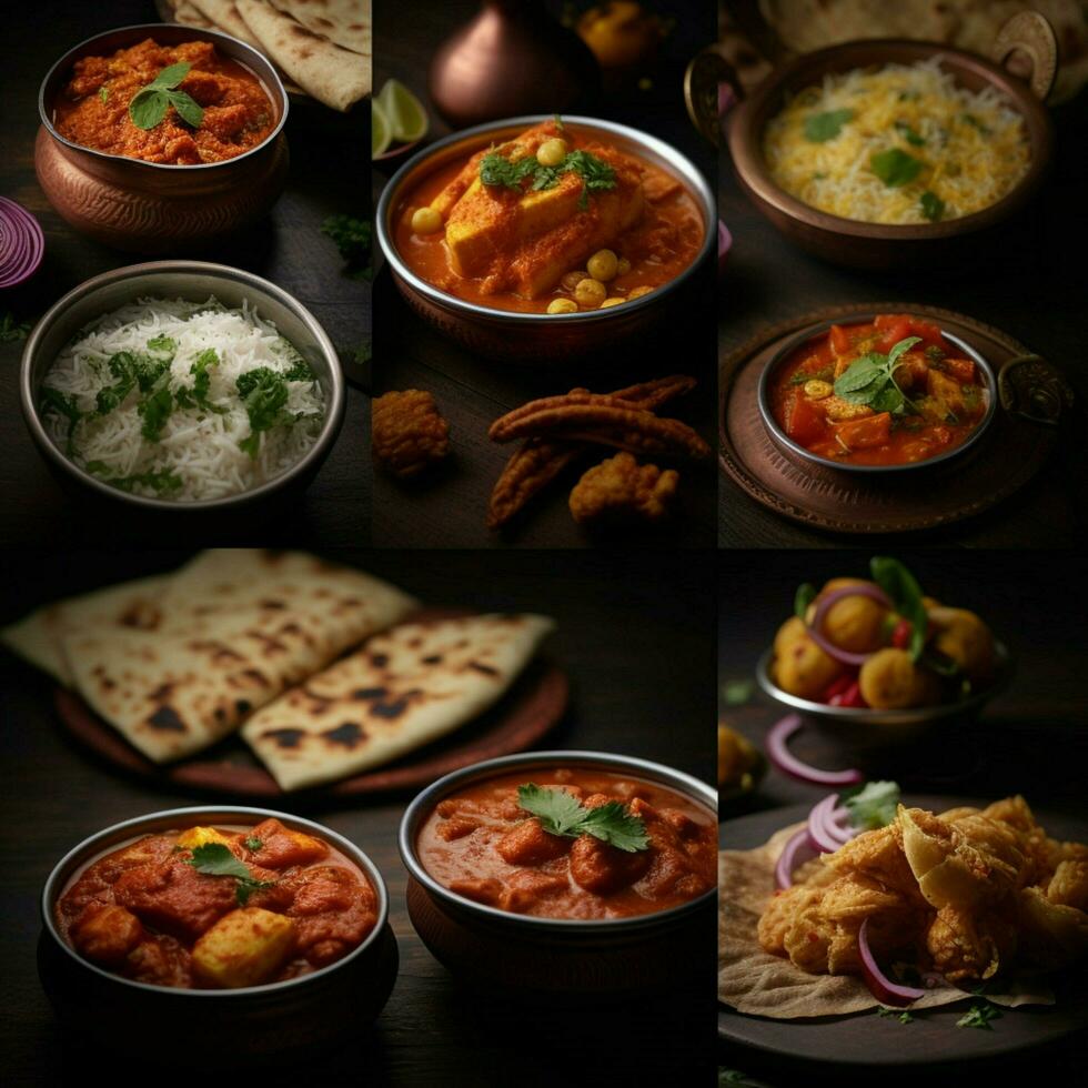 product shots of Indian food high quality 4k ult photo