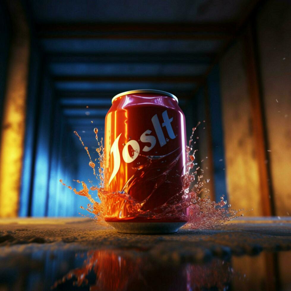 product shots of Jolt Cola high quality 4k ultra photo