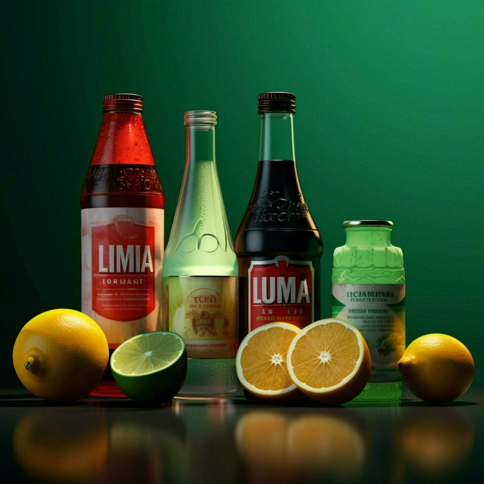 product shots of Limca high quality 4k ultra hd photo