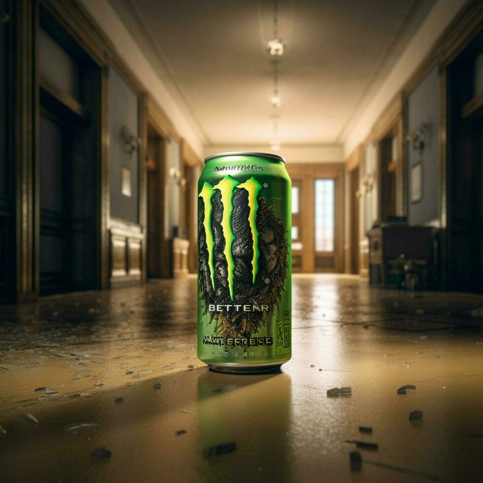 product shots of Monster Energy high quality 4k photo