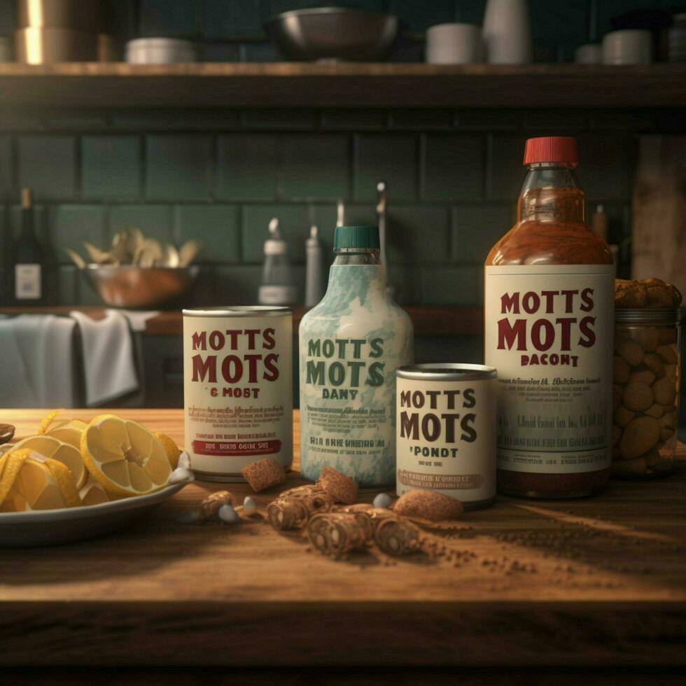 product shots of Motts high quality 4k ultra hd photo