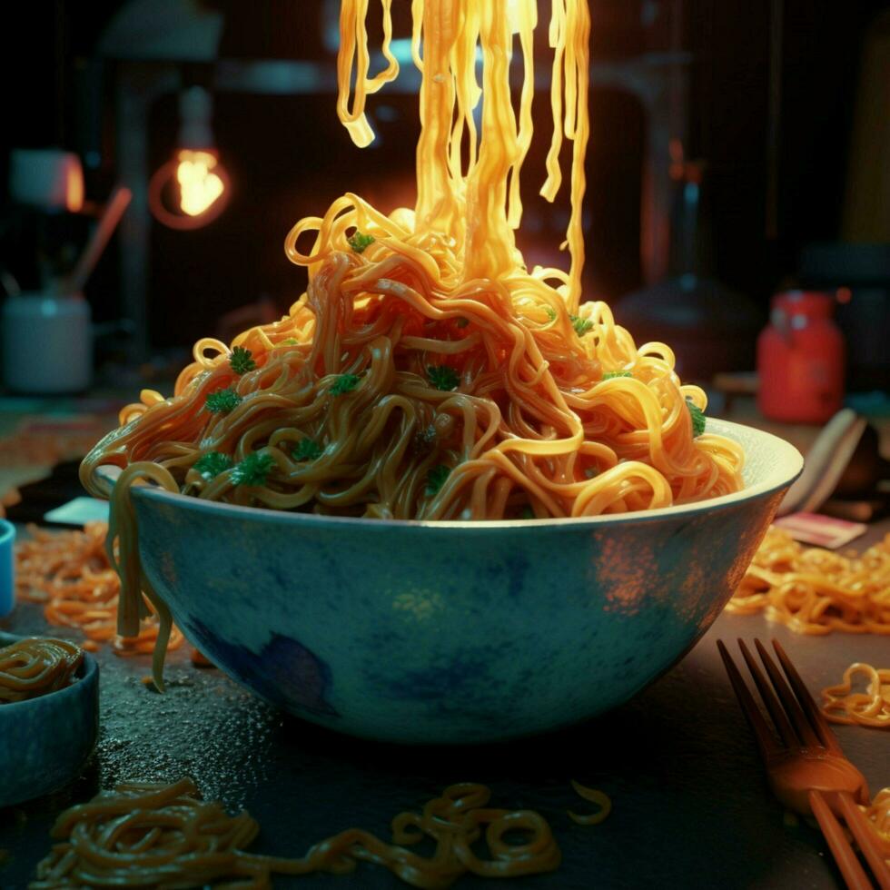 product shots of Noodles high quality 4k ultra h photo