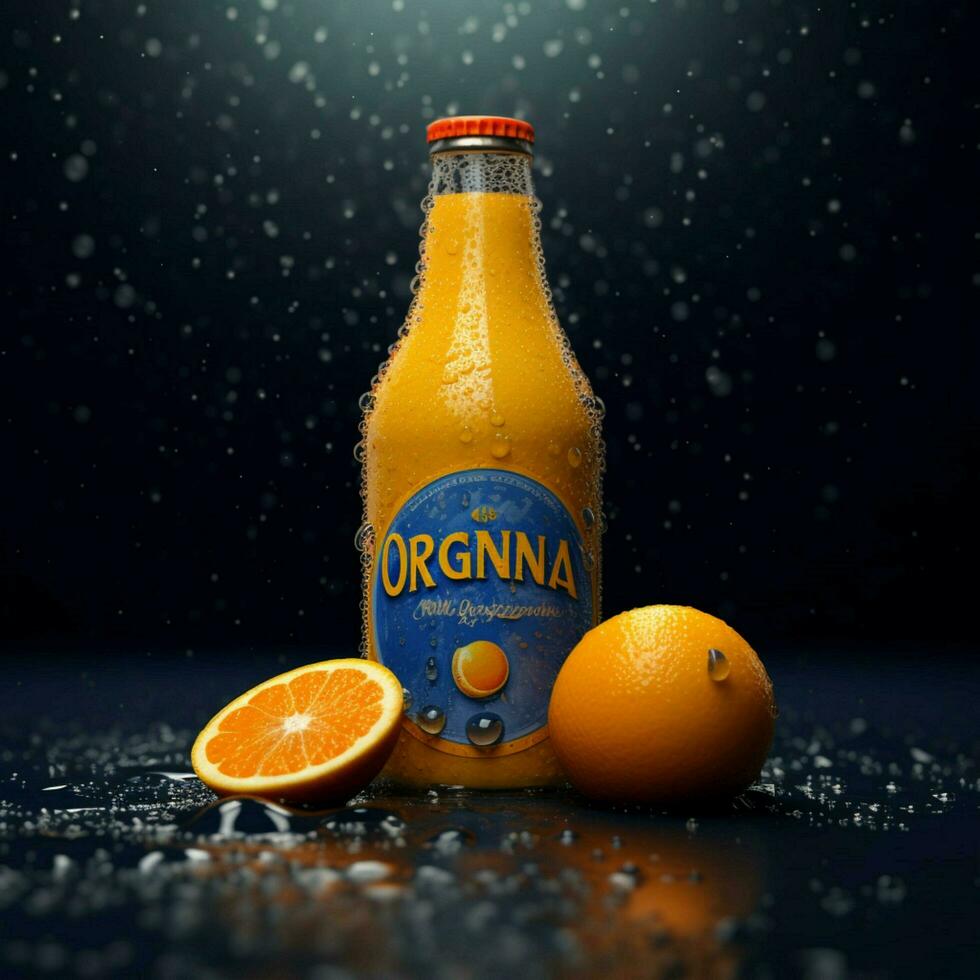 product shots of Orangina high quality 4k ultra photo