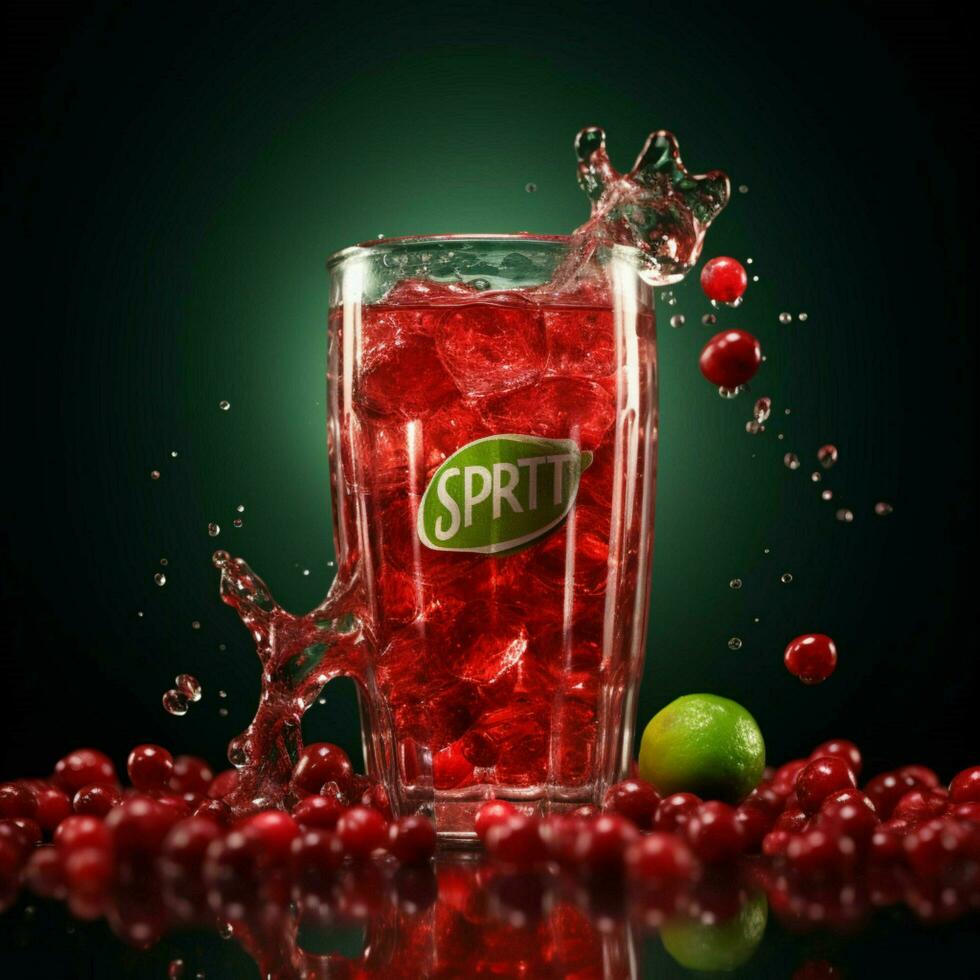 product shots of Sprite Cranberry high quality 4 photo