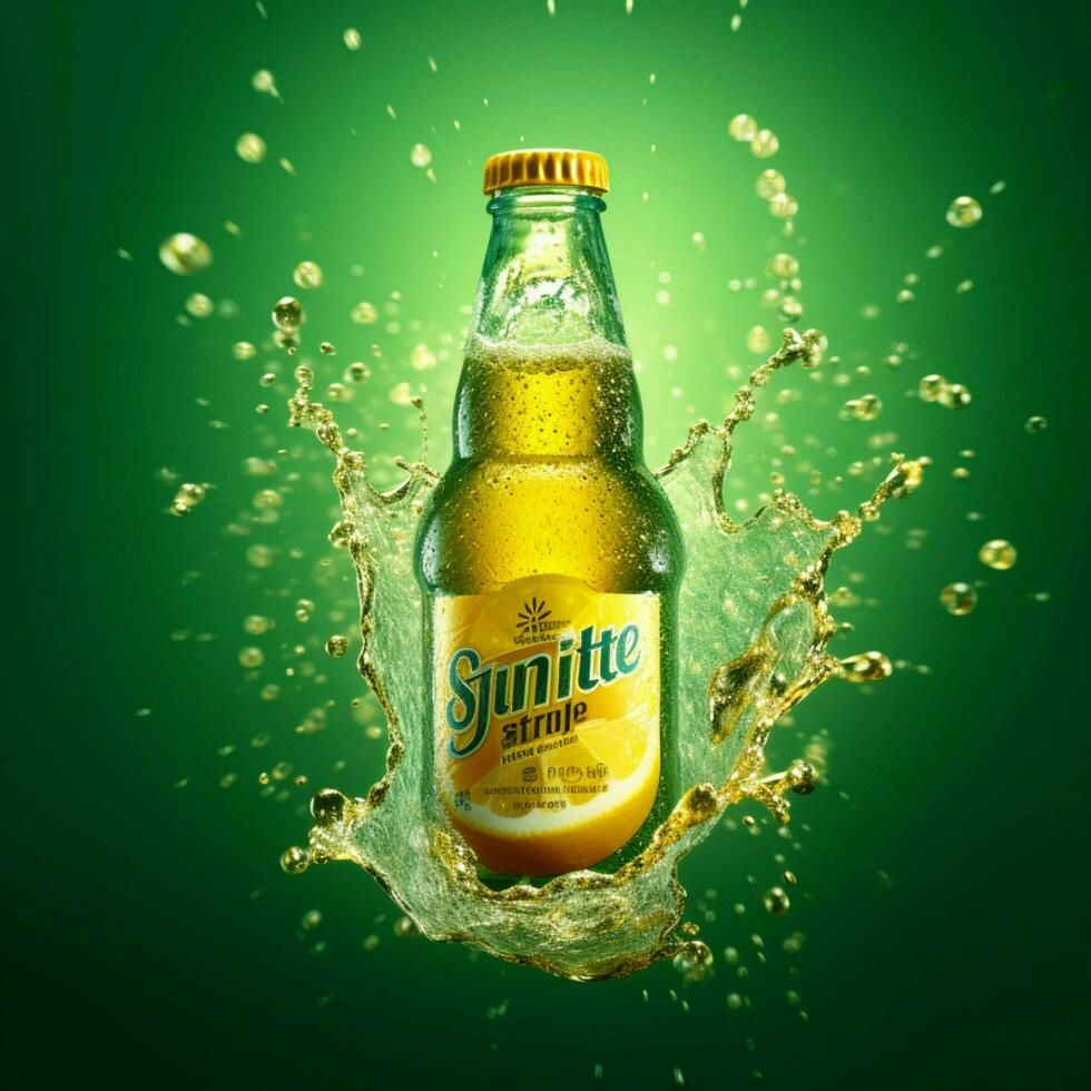 product shots of Sprite Lemon high quality 4k ul photo