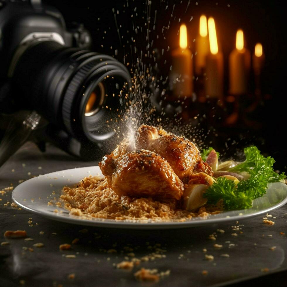 product shots of a fast shutter speed food photograph photo