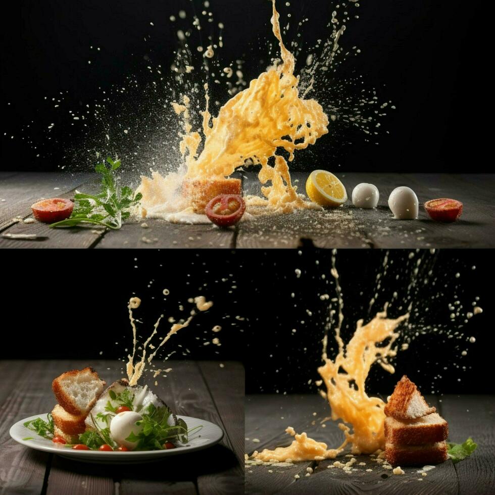 product shots of a fast shutter speed food photograph photo