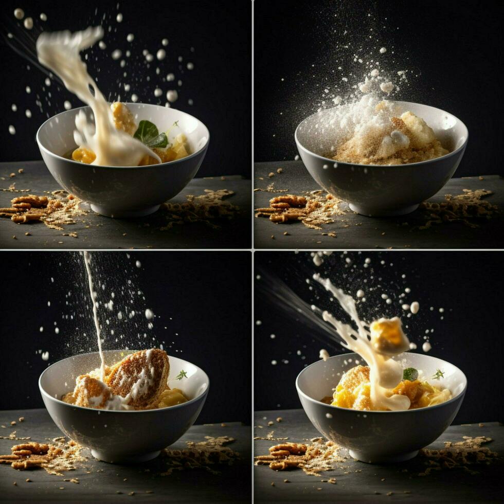 product shots of a fast shutter speed food photograph photo