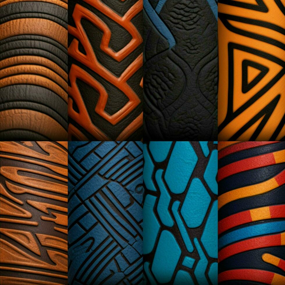 product shots of african pattern high quality 4k photo