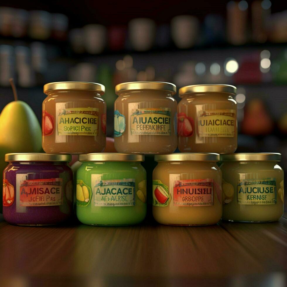 product shots of applesauce high quality 4k ultra photo