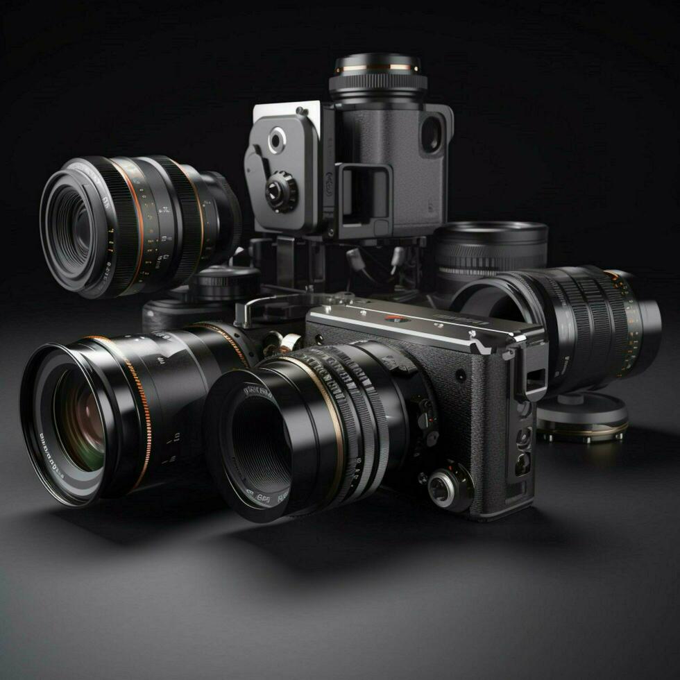 product shots of camera high quality 4k ultra hd photo