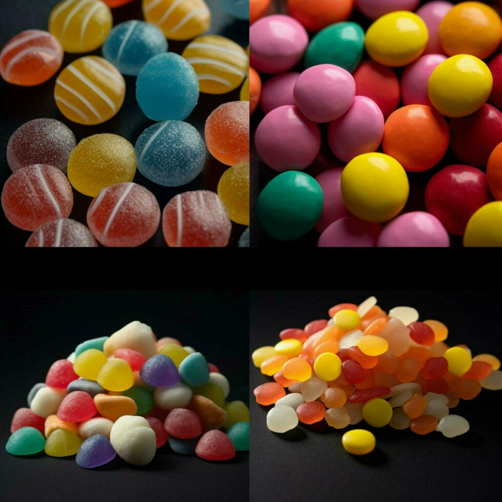 product shots of candy high quality 4k ultra hd photo