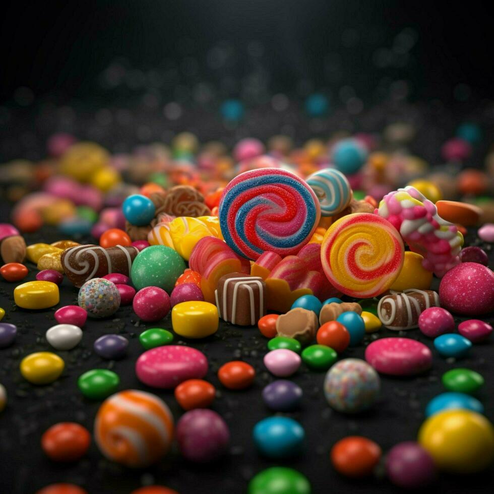 product shots of candy high quality 4k ultra hd photo