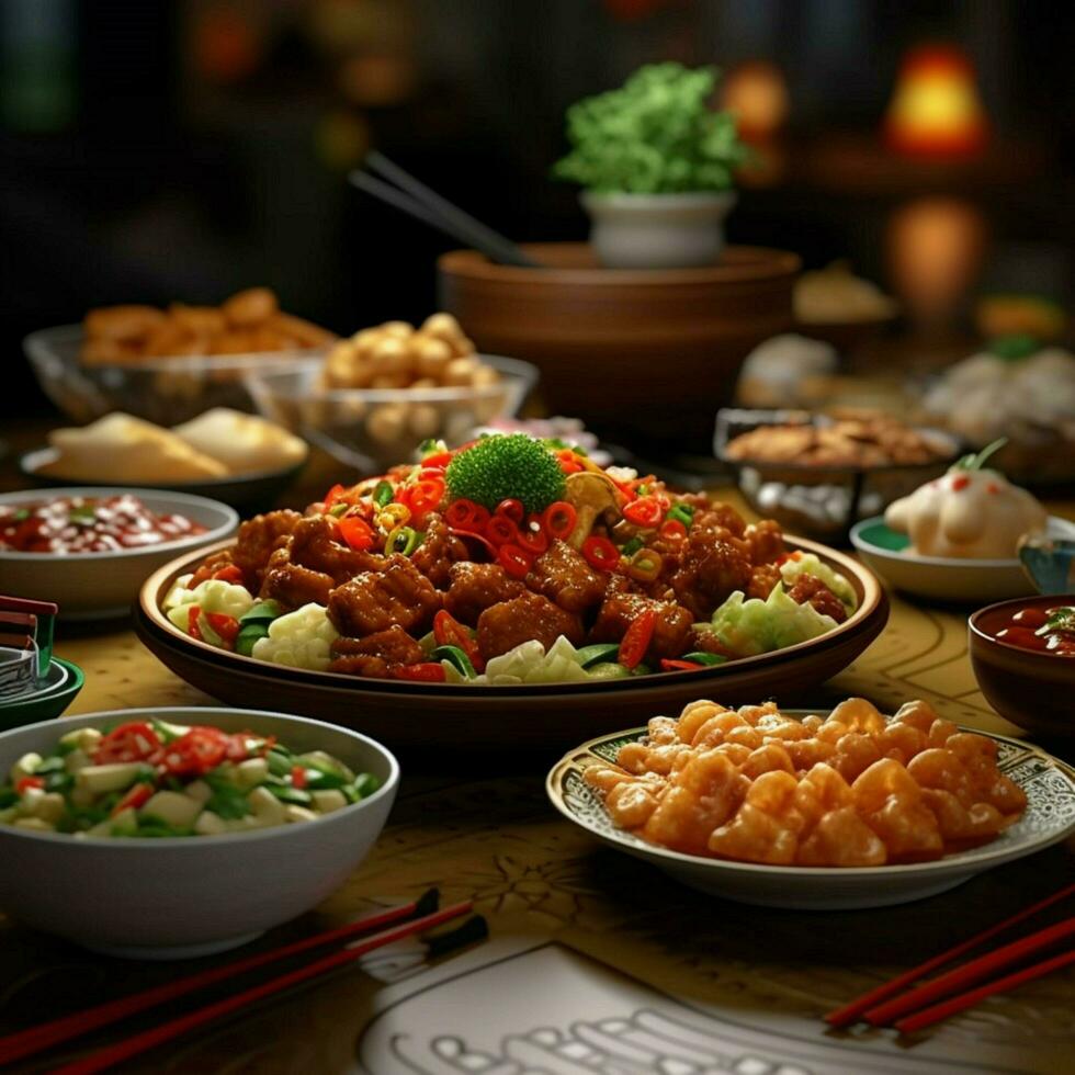 product shots of chinese food chinese buffet hig photo