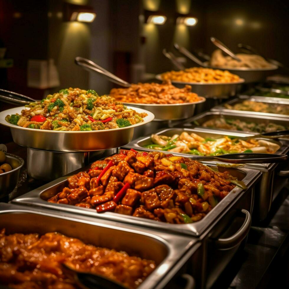 product shots of chinese food chinese buffet hig photo