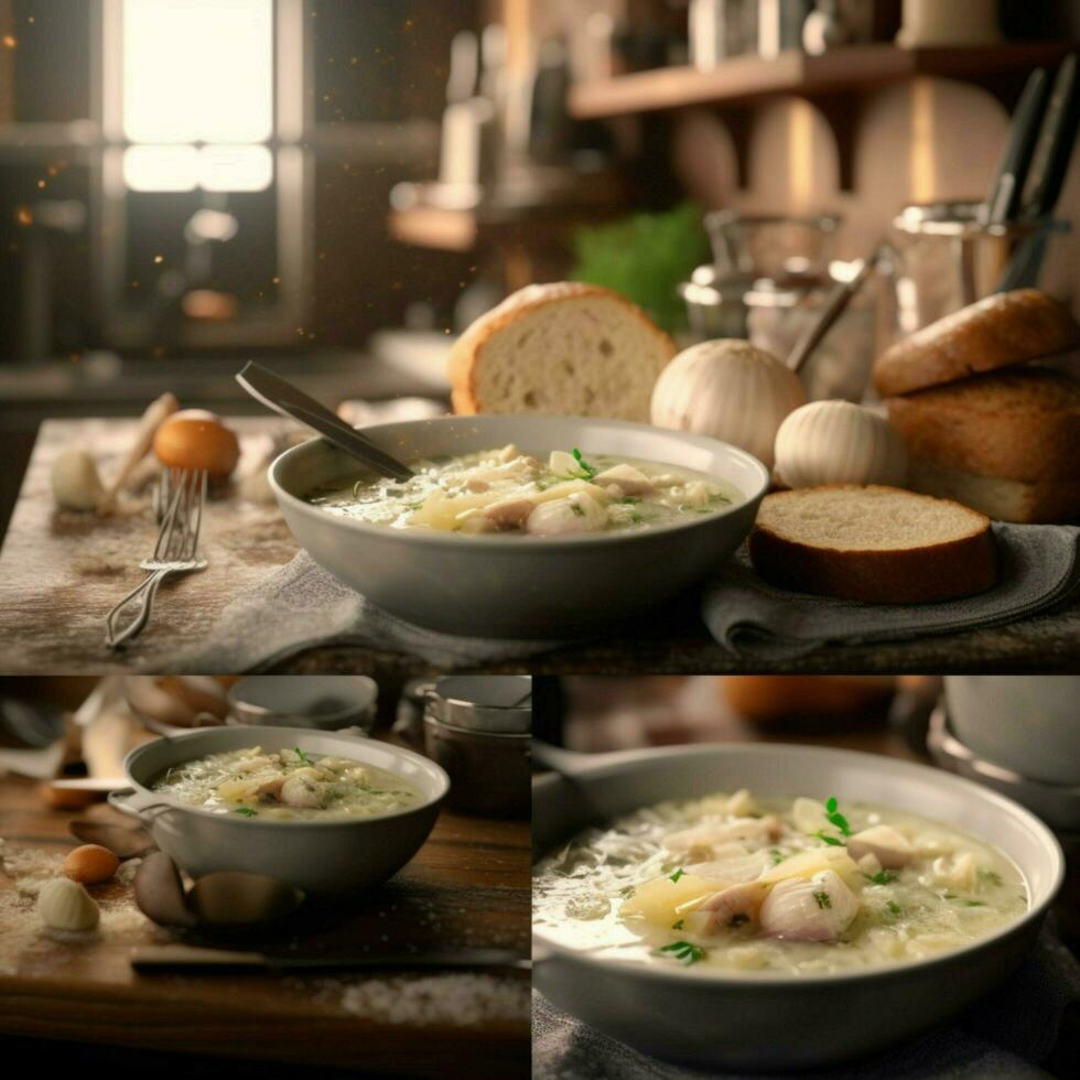 product shots of chowder high quality 4k ultra h photo