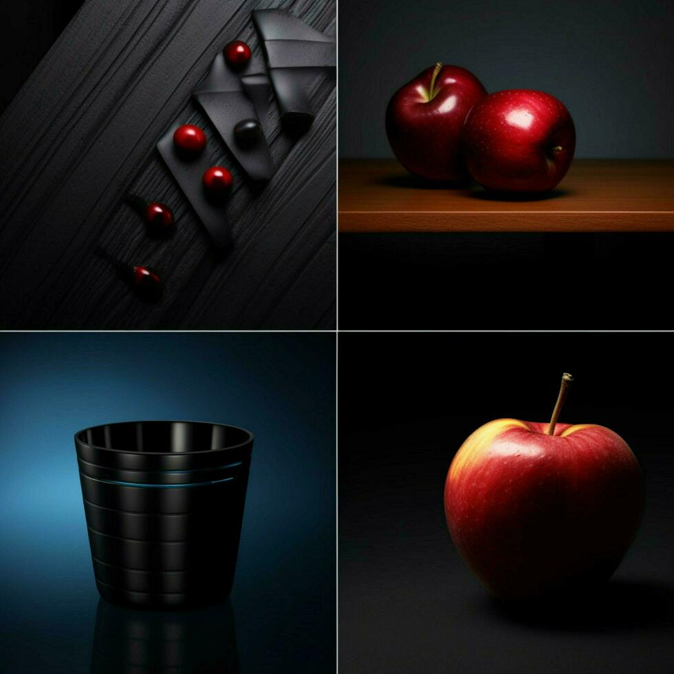 product shots of close - up dark minimalist background photo