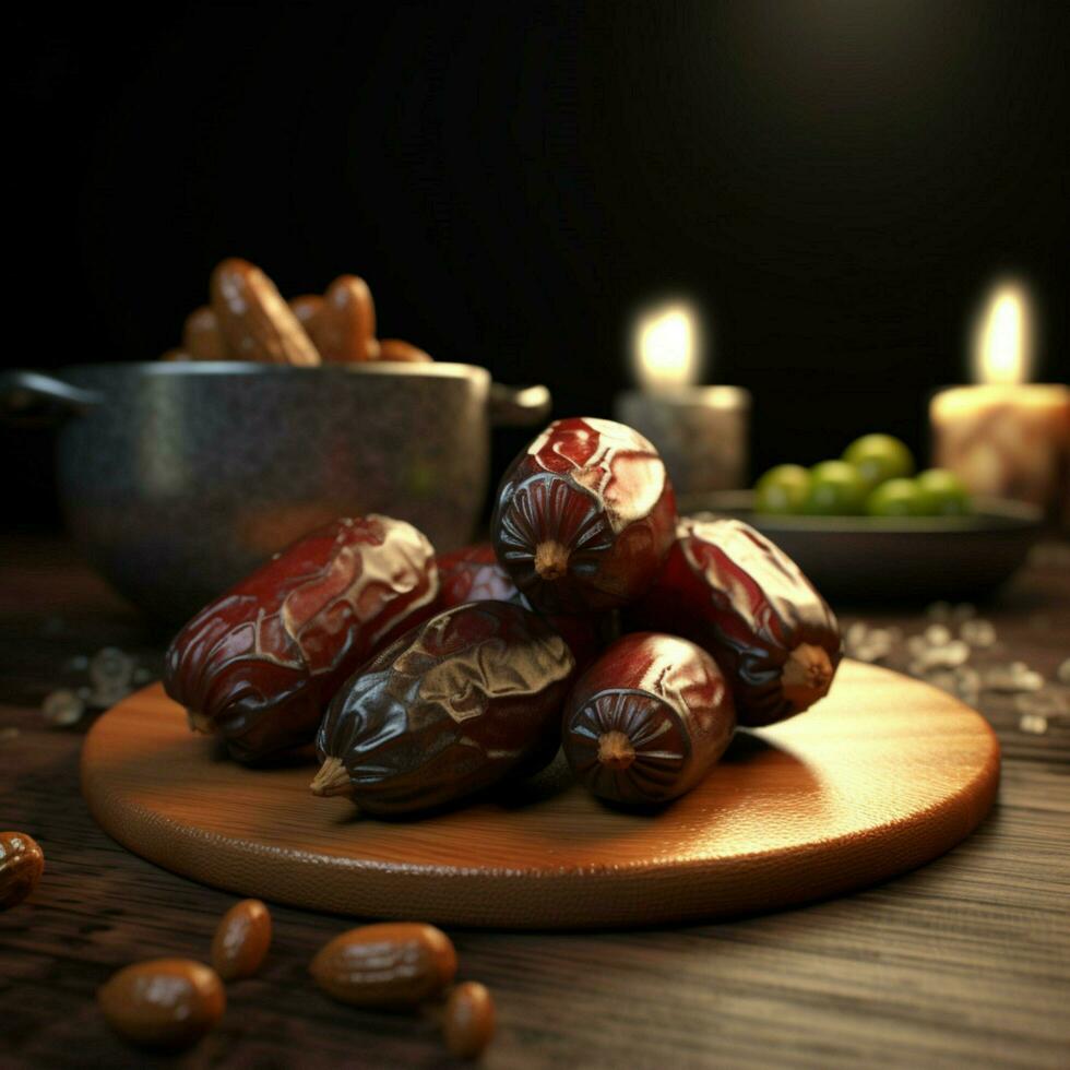 product shots of dates high quality 4k ultra hd photo