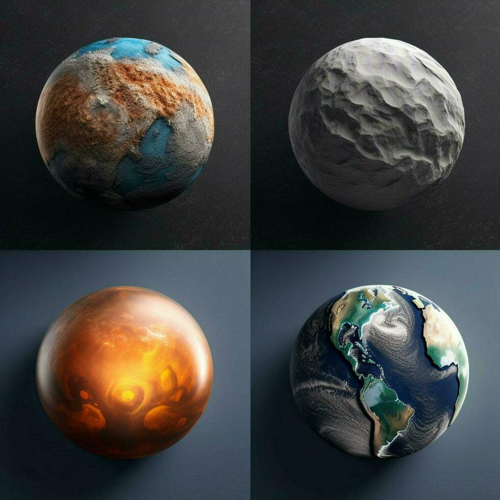 product shots of earth illustrations high qualit photo