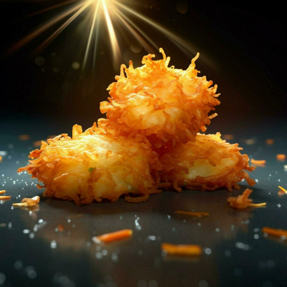 product shots of hash browns high quality 4k ult photo