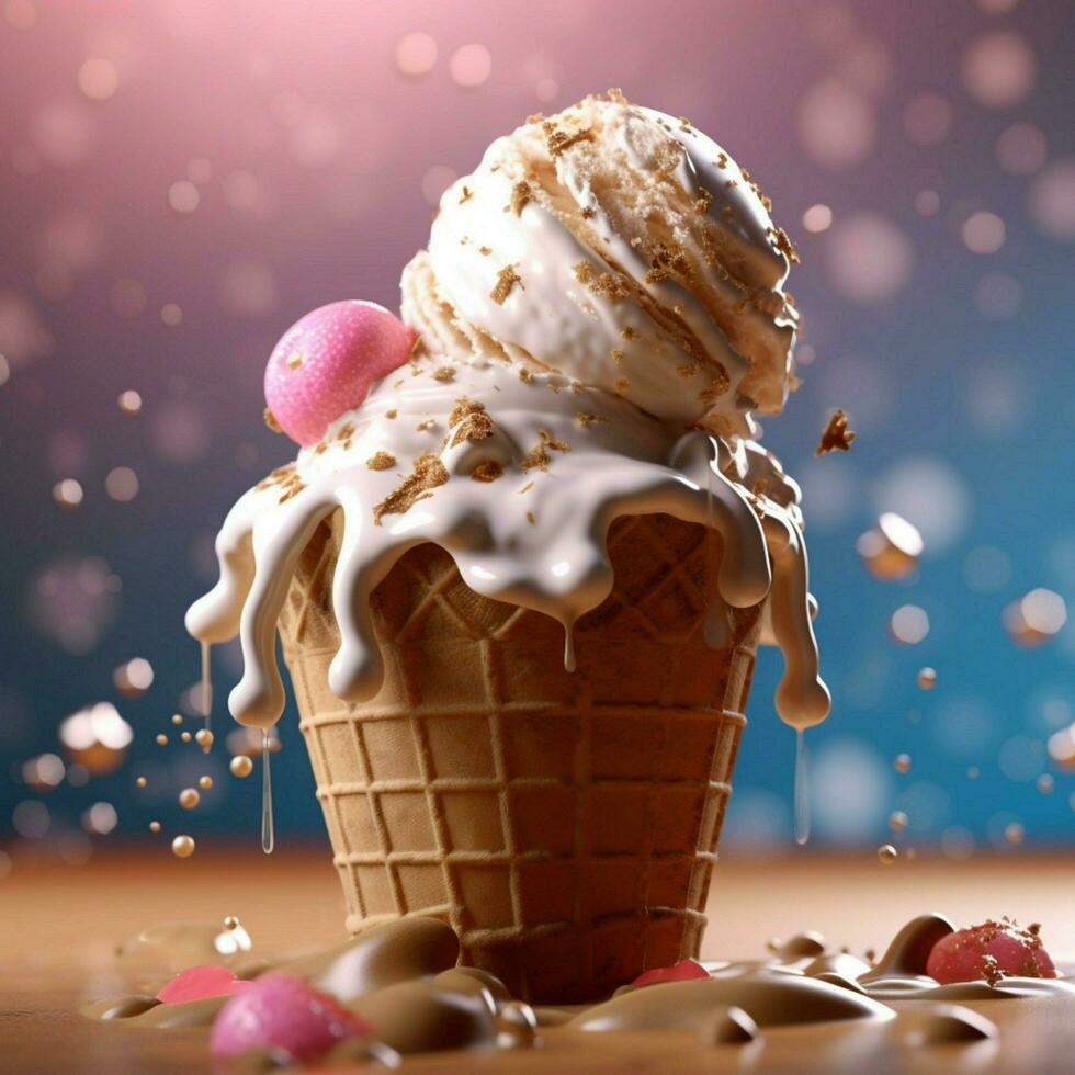 product shots of ice cream high quality 4k ultra photo