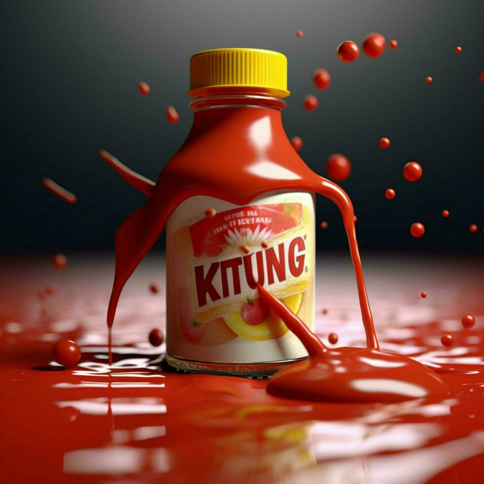 product shots of ketchup high quality 4k ultra h photo