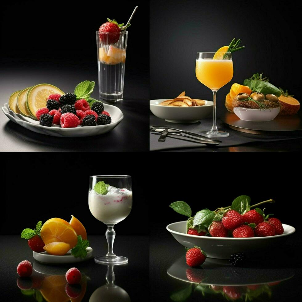 product shots of photorealistic professional food photo