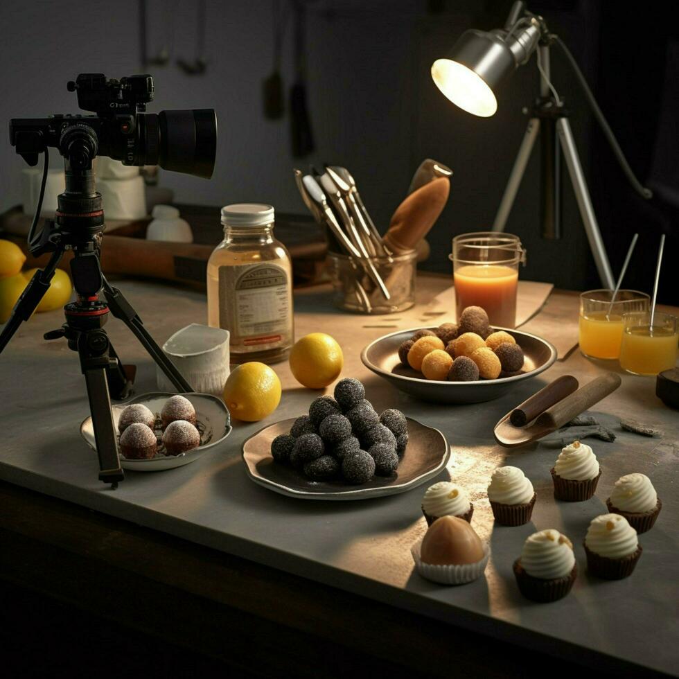 product shots of photorealistic professional food photo