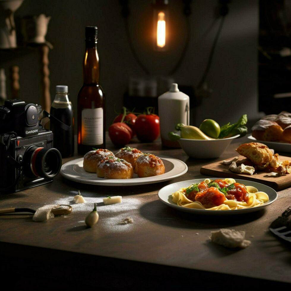 product shots of photorealistic professional food photo