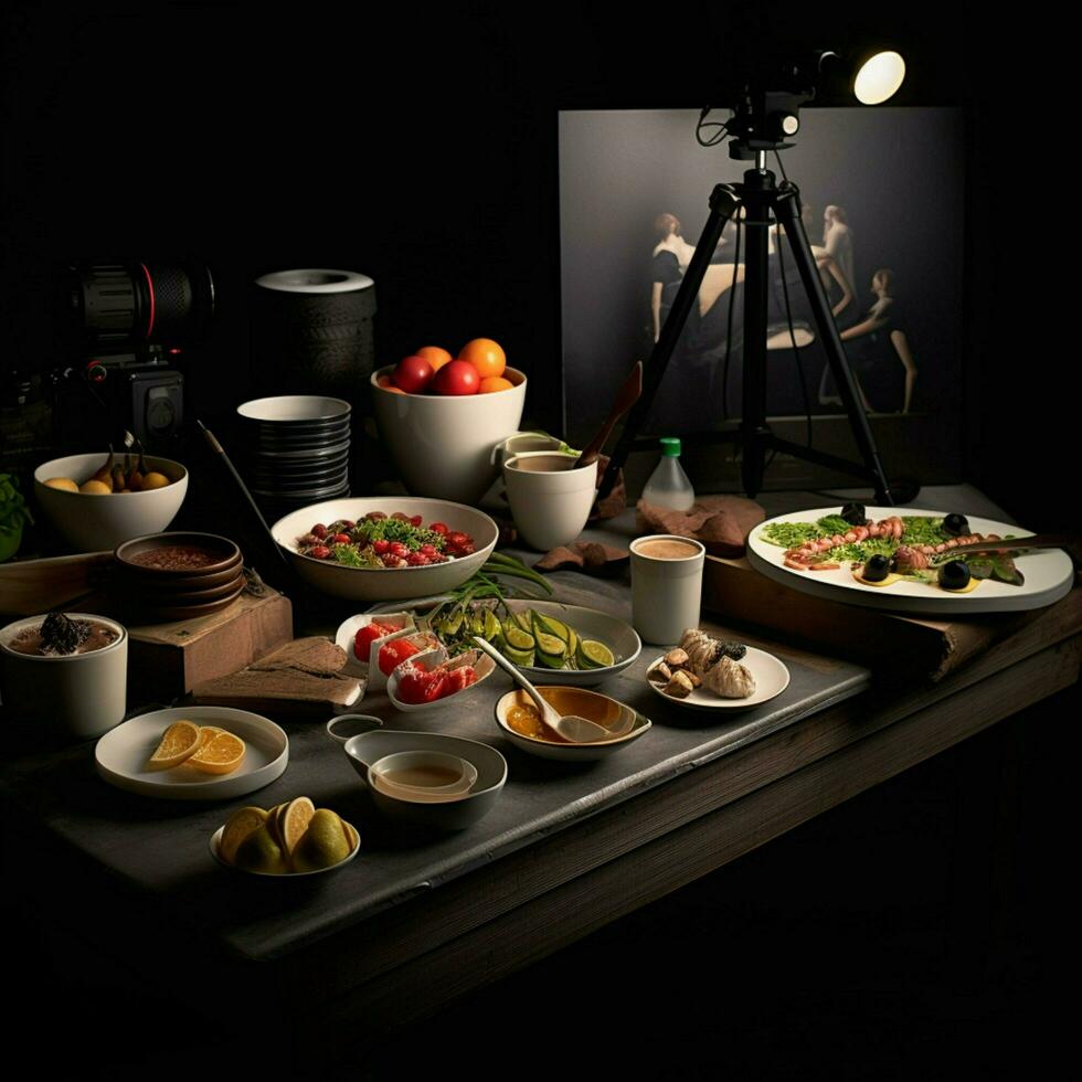 product shots of photorealistic professional food photo