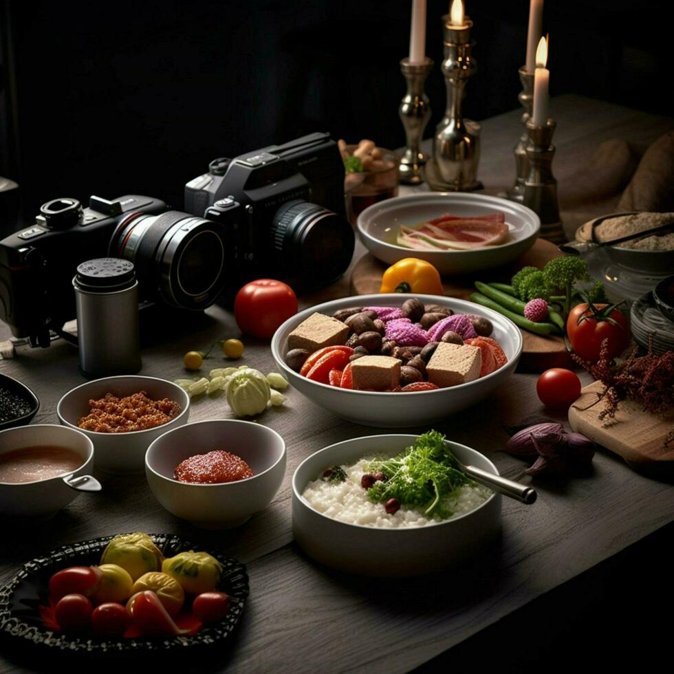 product shots of photorealistic professional food photo