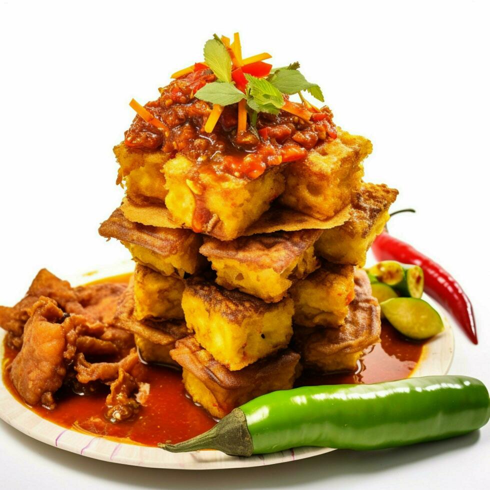 professional photo of indonesian style tahu