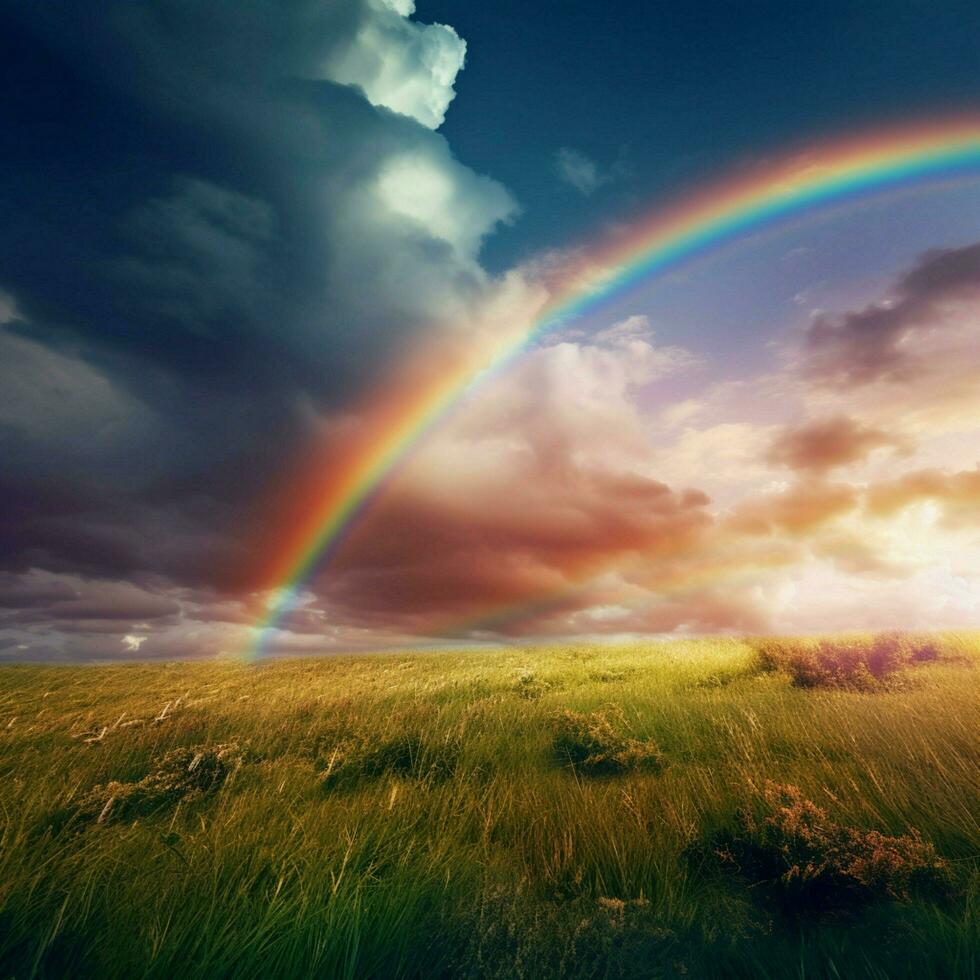 rainbow high quality 4k ultra hd hdr photo