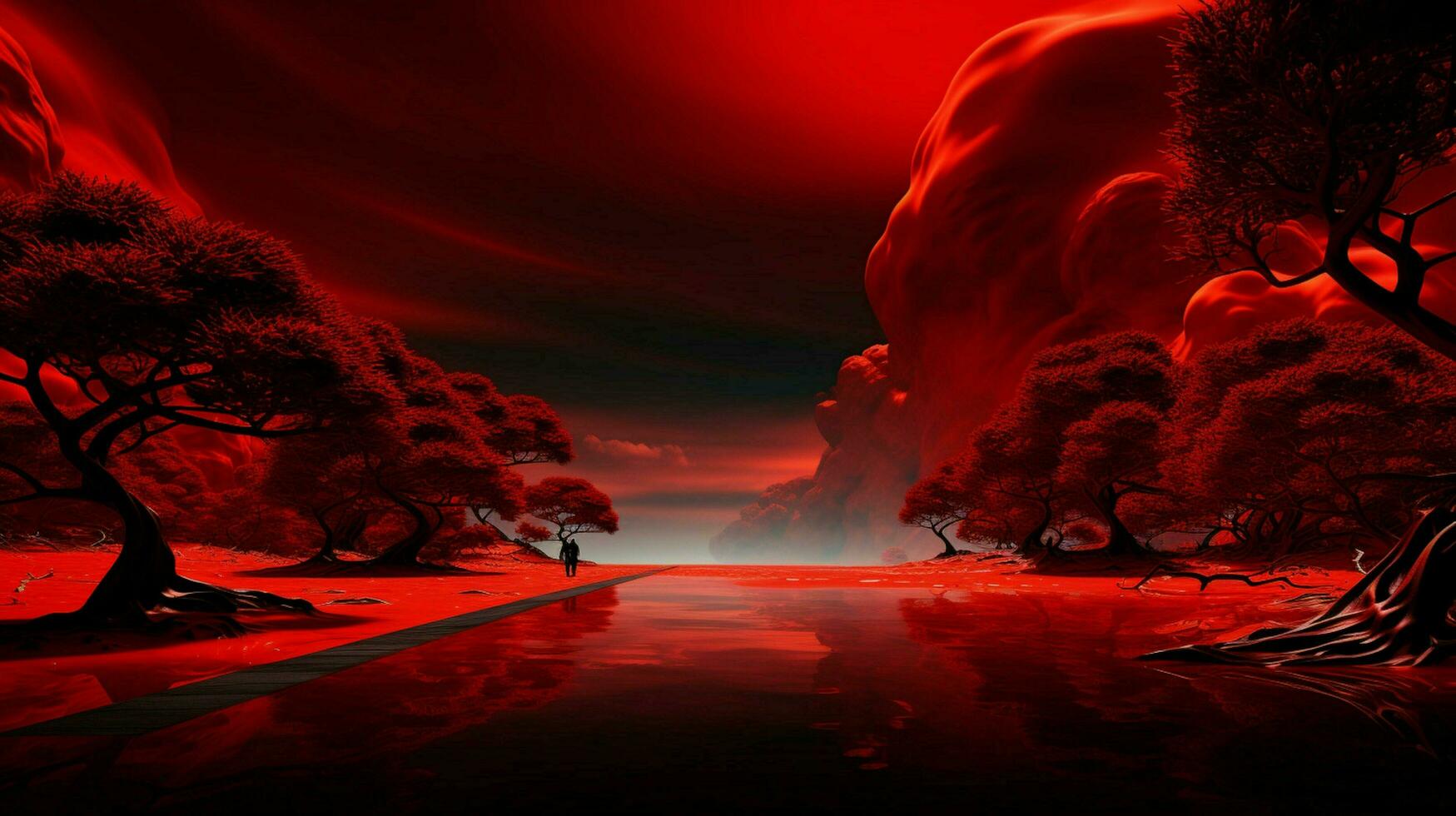 red background high quality photo