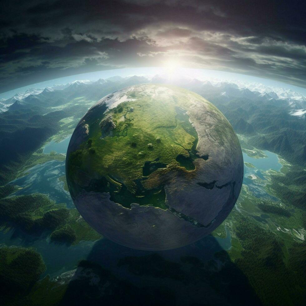 save the earth high quality 4k ultra hd hdr photo
