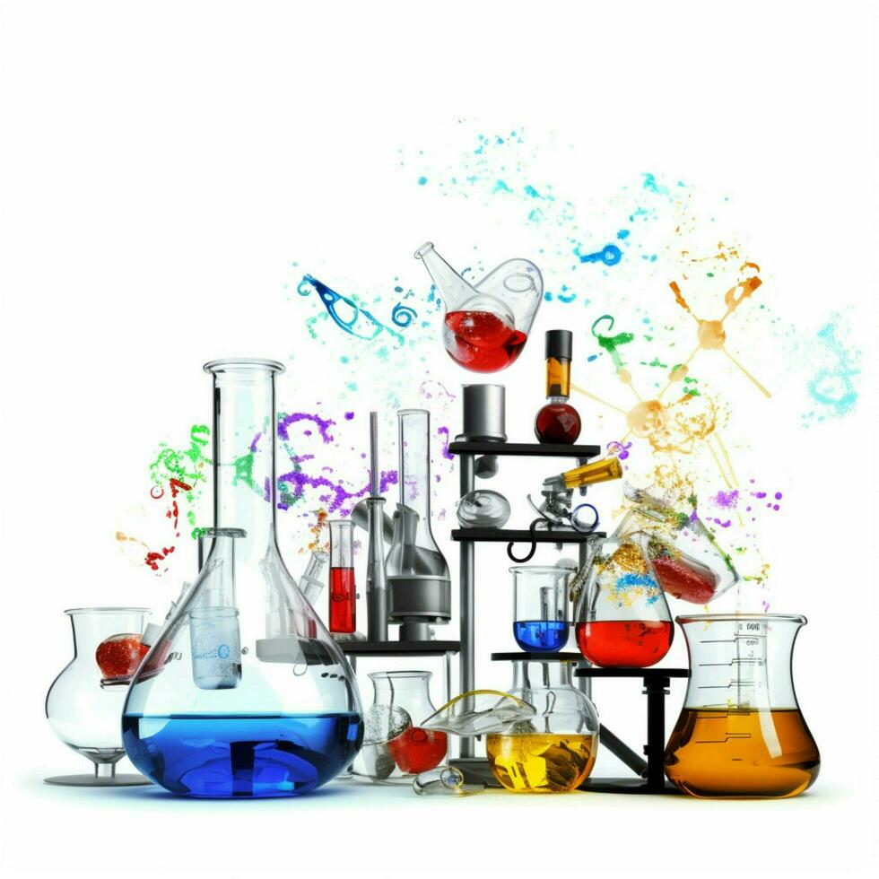 science with white background high quality ultra hd photo